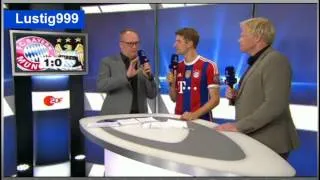 Thomas Müller & Oliver Welke lustiger Moment.