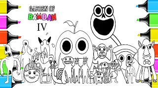 GARTEN OF BANBAN Chapter 4 New Coloring Pages| Color ALL NEW BOSSES + ENDING | Cartoon -On & On NCS