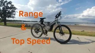 Testing Range and Top speed on the Ebay 1000w rear hub DIY ebike!