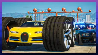 GTA 5 Roleplay - RedlineRP - BIG WHEEL'ED BUGATTI TROLLING COPS # 432