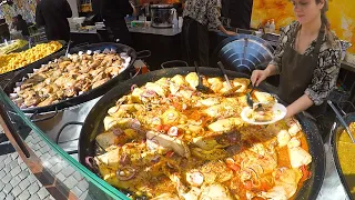 Top of France Street Food. Raclette Melted Cheese, Bourguignon, Duck Confit & more Food