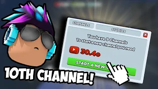 Getting the 10th channel in Youtube Life! (Roblox)