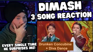Metal Vocalist First Time Reaction - Dimash New Drunken Concubine + Diva Dance + Jasmine