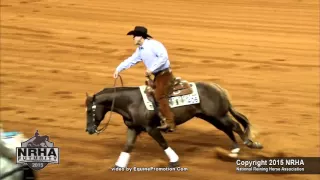 Ruf Lil Magnum  2nd Go  NRHA Futurity 2015