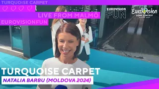 Turquoise Carpet 2024  - Natalia Barbu (Moldova) | EurovisionFun