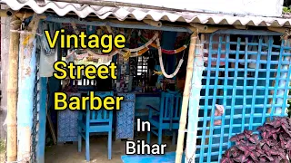 Vintage Street Baber Head Massage with Face Massage in Bihar (Madhubani)Episode-3 Travelling  video