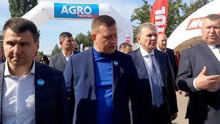 Агро Вінниця  - початок виставки на летовищі міста за участі мера і голови облради 7 вересня 2021 р.