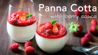 Dessert: Panna Cotta with Berry Topping - Natashas Kitchen