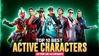 Top 10 Best Active Characters After Ob-43 Update | Best Characters For Cs & Br Rank After Update