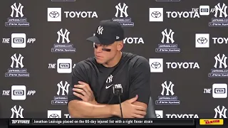 Aaron Judge after the home opener