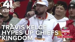 'They ain't know it': Travis Kelce mocks offseason doubters during Chiefs Kingdom rally