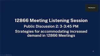 5/4/23 - 12866 OIRA Listening Session #2