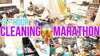 EXTREME CLEAN WITH ME MARATHON / OVER 3 HOURS OF CLEANING MOTIVATION / COMPLETE DISASTER / MOM LIFE