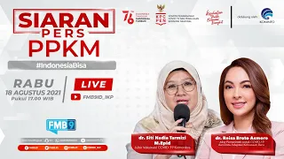 LIVE - Siaran Pers PPKM #IndonesiaBisa