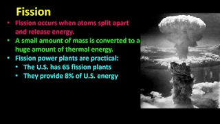 Nuclear Energy - Fusion and Fission