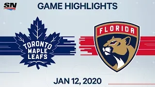 NHL Highlights | Maple Leafs vs. Panthers – Jan. 12, 2020