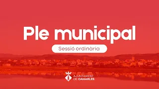 Ple Municipal de Camarles de 31 de gener de 2023