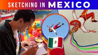 Sketching in Mexico 🎨☀️ Inspiring Artvlog + Exploring the City!