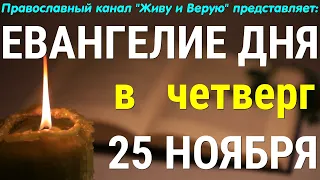 Евангелие дня. 25 ноября 2021. Чтение от Луки