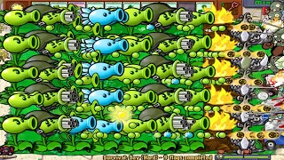 99 Cob Cannon Pea Vs Gargantuar Vs Dr. Zomboss - Plants vs Zombies