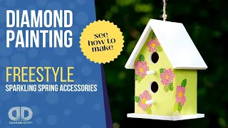 How to Dot Sparkly Spring Decorations with DIAMOND DOTZ® Freestyle!