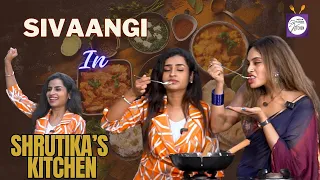 Sivaangi Krishnakumar in Shrutika's Kitchen | Alfredo pasta | 🥄 Mediamasons Kitchen 🍴