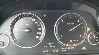 BMW F11 535d xDrive Touring Launch Control Acceleration 0-100 km/h (0-60 mph) F10