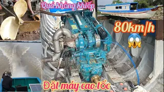 Đặt động cơ thuyền tốc độ cao trên 80km/h(speed boat motor installation)