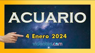 HORÓSCOPO DIARIO 💫☀️💕 ACUARIO ♒️ JUEVES, 4 DE ENERO DE 2024