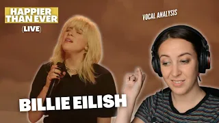 BILLIE EILISH Happier Than Ever (Live) | Vocal Coach Reacts | Jennifer Glatzhofer