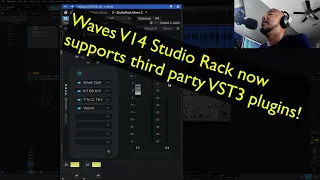 Waves V14 studio rack now supports third party VST3 plugins
