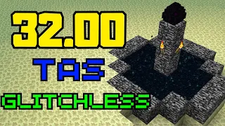 Minecraft But Beaten in 32 Seconds (Glitchless TAS)