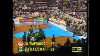 Últimos 2' de la Final Copa de Europa de Basket (1994) | 7UP Joventut - Olympiakós