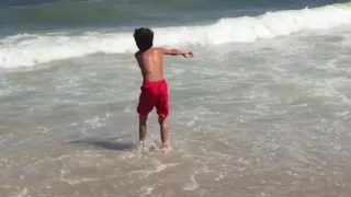 2015 , Ocean City MD . My boys having fun at that beach !