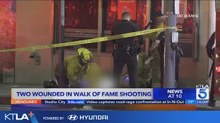 2 wounded in shooting on Hollywood Walk of Fame