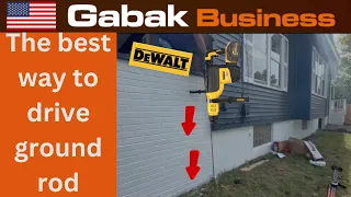 how to drive grounding rod fast Dewalt dch773 vs Ryobi p223 rotary hammer drills