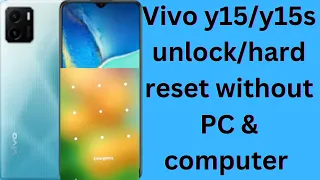 How to unlock/hard reset vivo y15/y15s without PC& Compute free tool 2023.