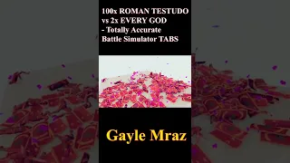 100x ROMAN TESTUDO vs 2x EVERY GOD   Totally Accurate Battle Simulator TABS #Shorts 19