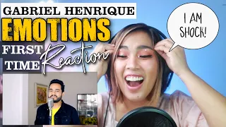 FIRST TIME REACTING TO GABRIEL HENRIQUE - EMOTIONS (Mariah Carey)