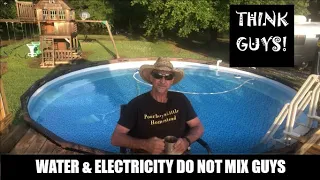 Extension Cords & Swimming Pools Filter Pumps /  Water & Electricity DO NOT MIX