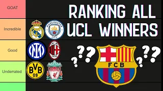 Ranking EVERY CHAMPIONS LEAGUE WINNER! 1992-2023