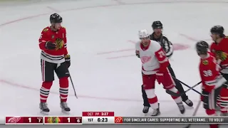 Dylan Larkin Not Happy With Murphy Cross Checks