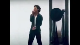 Jaafar Jackson rehearsing “Man in the Mirror” for the upcoming Michael Jackson biopic