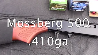 Mossberg 500 .410ga Shotgun Range Day