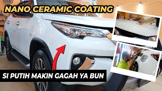 LEBIH DARI BARU LAGI ! Nano Ceramic Coating Mobil Fortuner jadi Makin Gagah