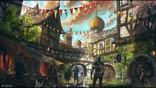 Средневековая Фэнтези Музыка - Средневековый мир| город и равнины