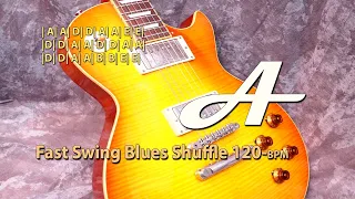Fast Swing Blues Shuffle in A | 120 BPM | 4/4 | Backing Track Jam for Free Improvisation!