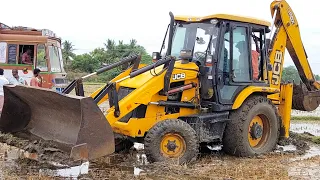 3dx JCB machine stuck in mud in tractor media