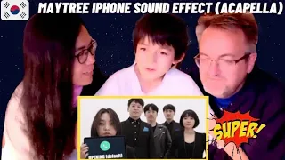 🇩🇰NielemsensTV REACTS TO🇰🇷MayTree iPhone sound effect (acapella)😱