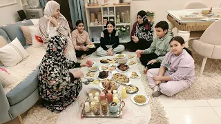 عزومه أول يوم رمضان انا واولاد اخويا رمضان يجمعنا عملت كل اللى بيحبو